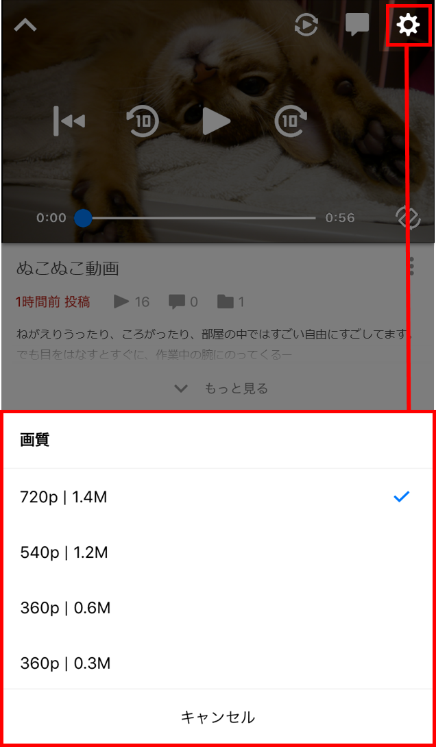 動画の画質が選択できるようになりました Ios版niconicoアプリ ニコニコインフォ